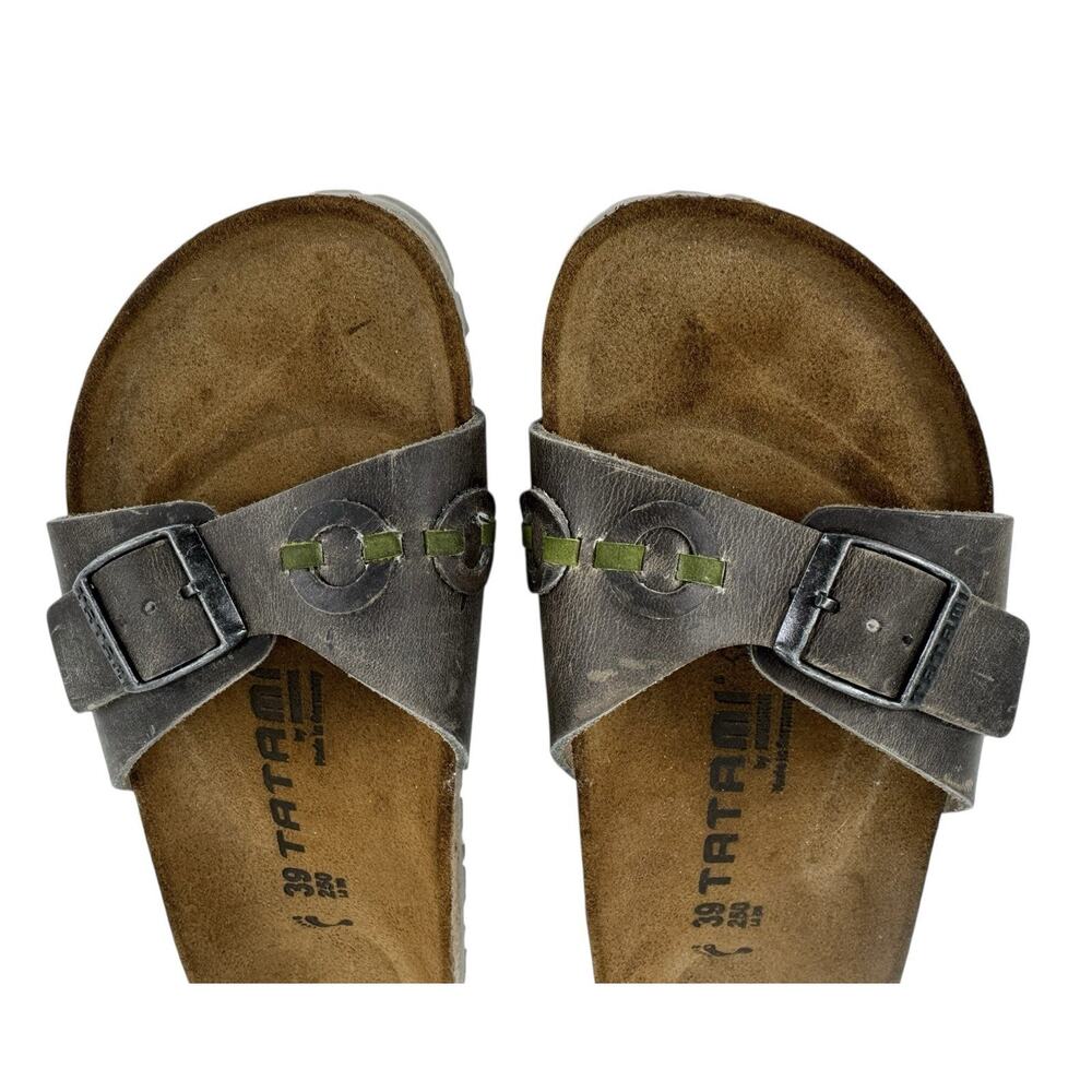 Tatami Birkenstock Womens Brown Slides Slip On Sandals Sz 39 8.5 Leather Sandal - Picture 5 of 10